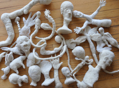 Sculptures in progress