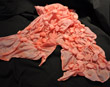 Orange Shibori Silk Scarf