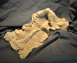 Tan nuno-felt recycled silk scarf