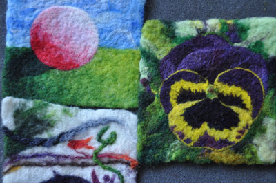 Watercolor felt sampler